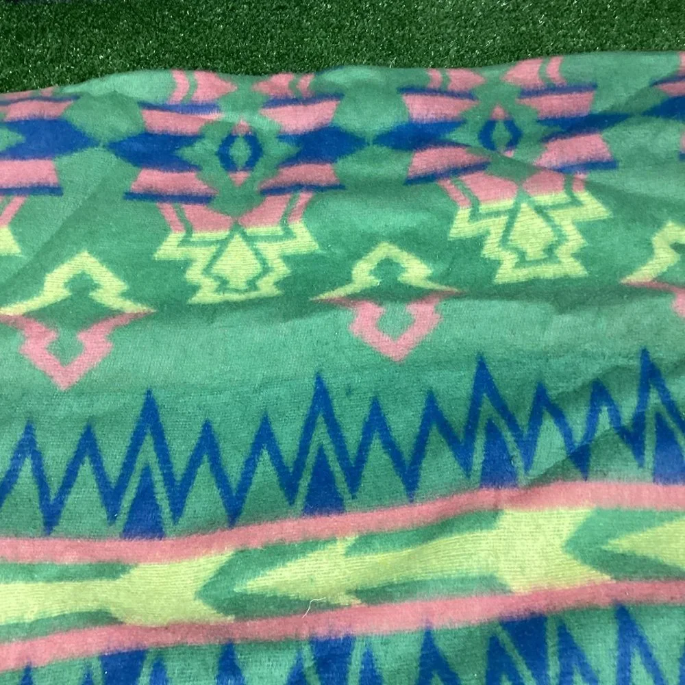 Vintage Aztec Pattern Blanket 75